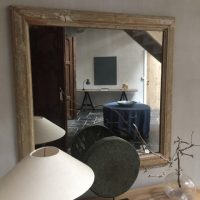 gustavian painted mirror - Image 4