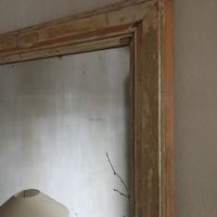 gustavian painted mirror - Image 5
