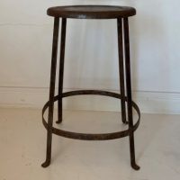 SOLD iron industrial vintage stool - Image 2