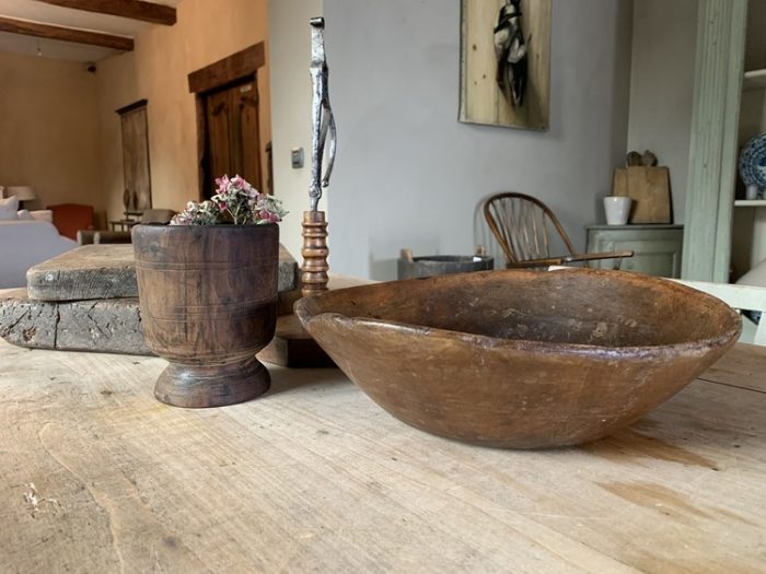 SOLD dairy wooden bowl - Image 2