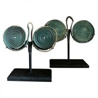 bronze pendants spiral
