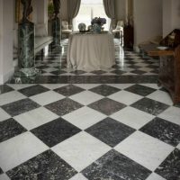 Marble and Stone Checkerboard dambord