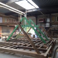 Old oak beams ceiling roof - Image 5