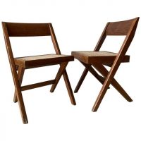 Jeanneret Pair of Library chairs