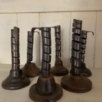 SOLD Set of 6 19th Century Rat de Caves Candlestick Holders - Image 7