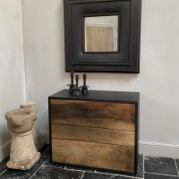 SOLD 19th Century Black Italian Mirror - Image 3