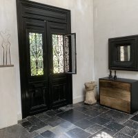 SOLD 19th Century Black Italian Mirror - Image 9
