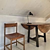 SOLD Jordi Villanova Leather and Wood Chair - Image 3