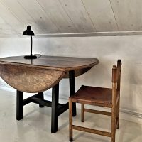 SOLD Jordi Villanova Leather and Wood Chair - Image 4
