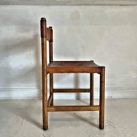 SOLD Jordi Villanova Leather and Wood Chair - Image 8