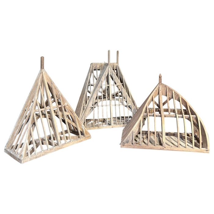 Set of 3 Piece de Maitrise, Architectural Roof models