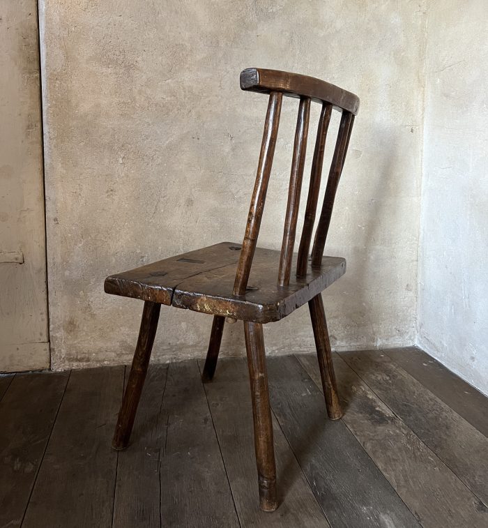 SOLD Primitive 19th century chair - Image 9