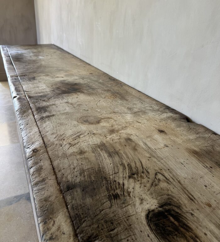 Large console side table reclaimed wood - Image 11