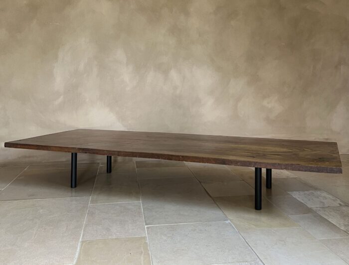 Minimalist Coffeetable reclaimed old walnut - Image 11