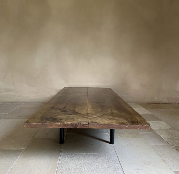 Minimalist Coffeetable reclaimed old walnut - Image 2