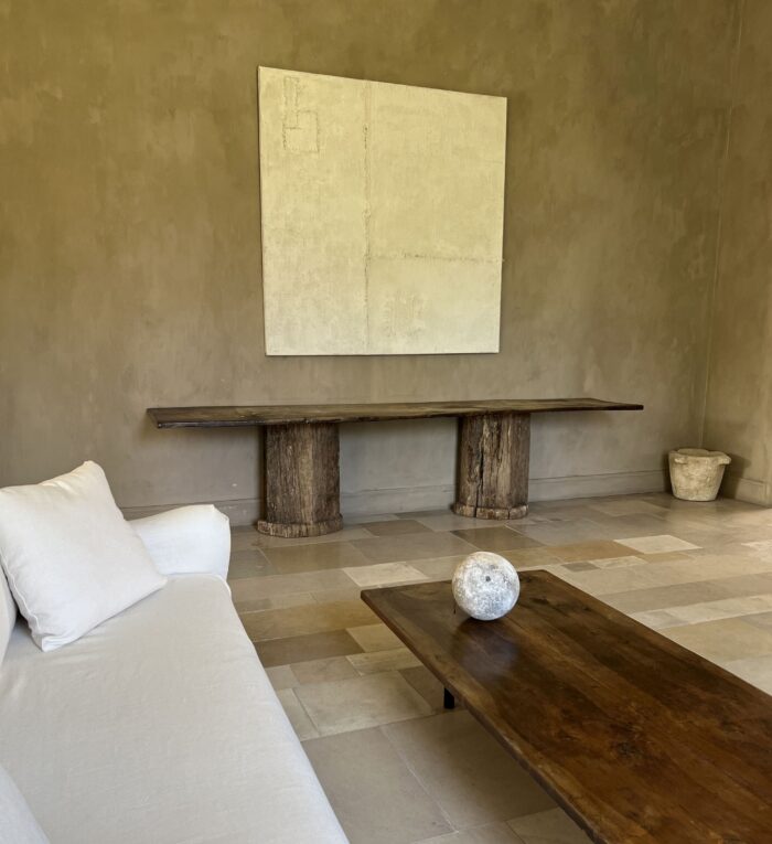 Large console side table reclaimed wood - Image 4