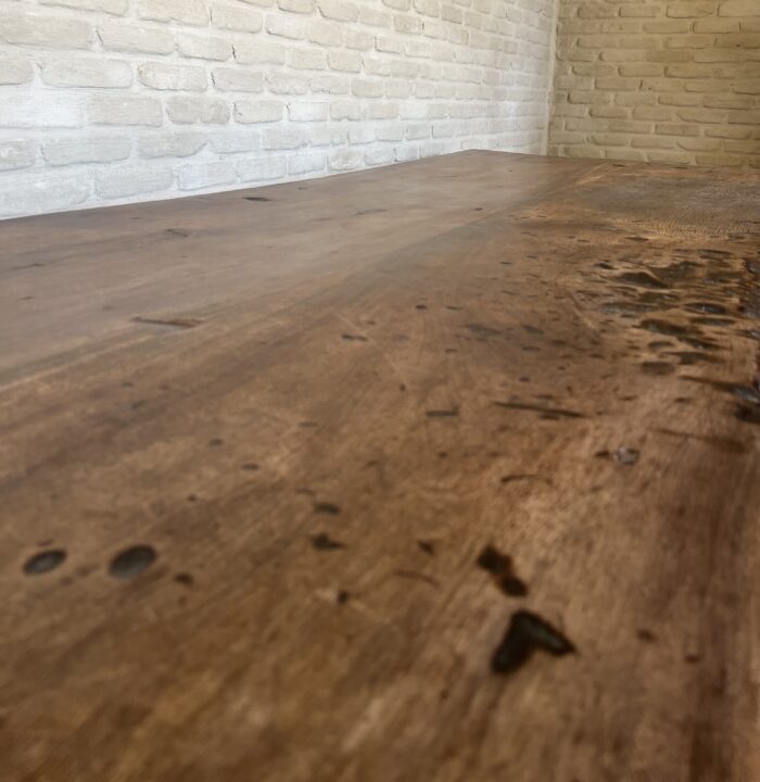 Early 19th Century Oak Refectory Trestle Table - Image 3
