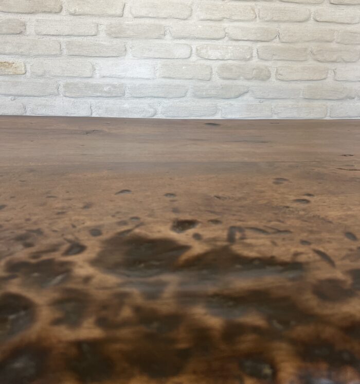 Early 19th Century Oak Refectory Trestle Table - Image 4