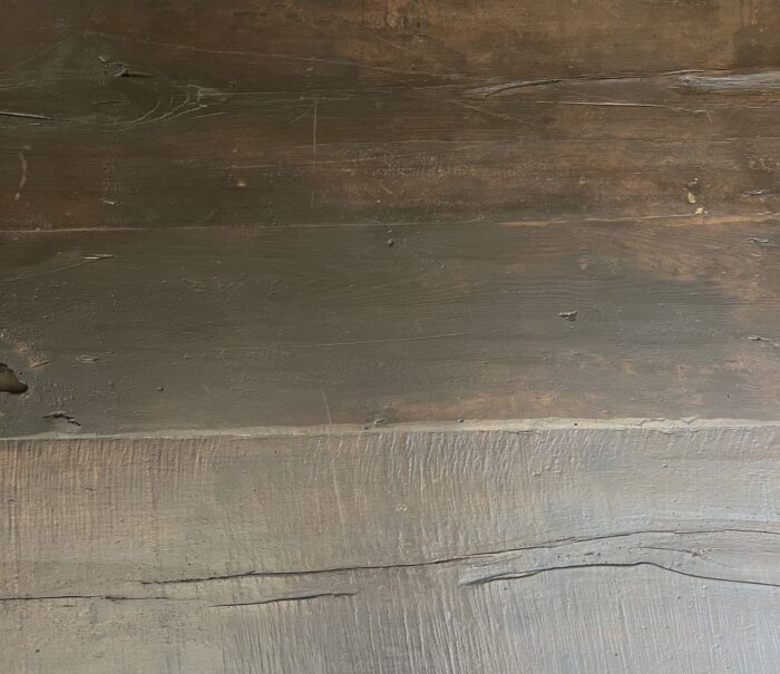 Minimalist coffeetable with 18th century reclaimed dark walnut - Image 6