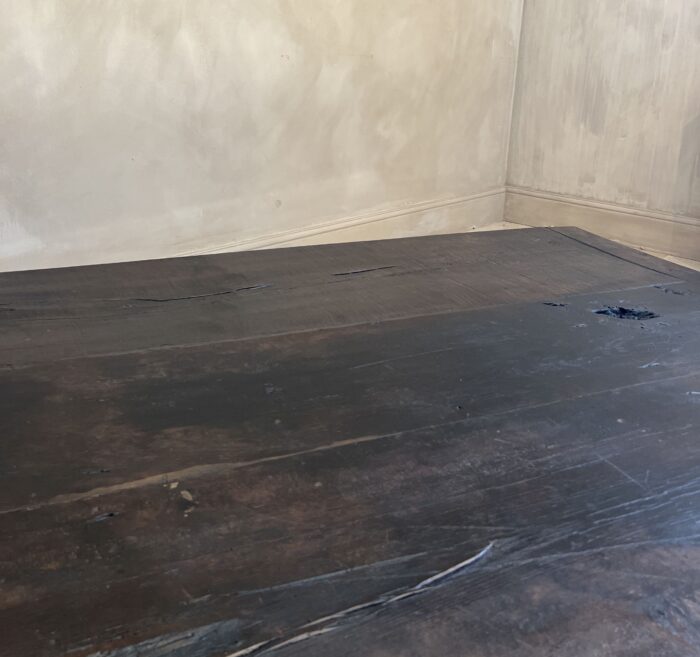 Minimalist coffeetable with 18th century reclaimed dark walnut - Image 9