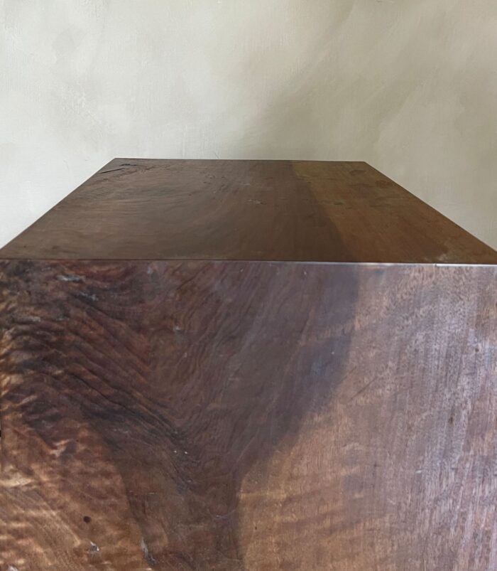 Large Cube Sidetable reclaimed Walnut - Image 11