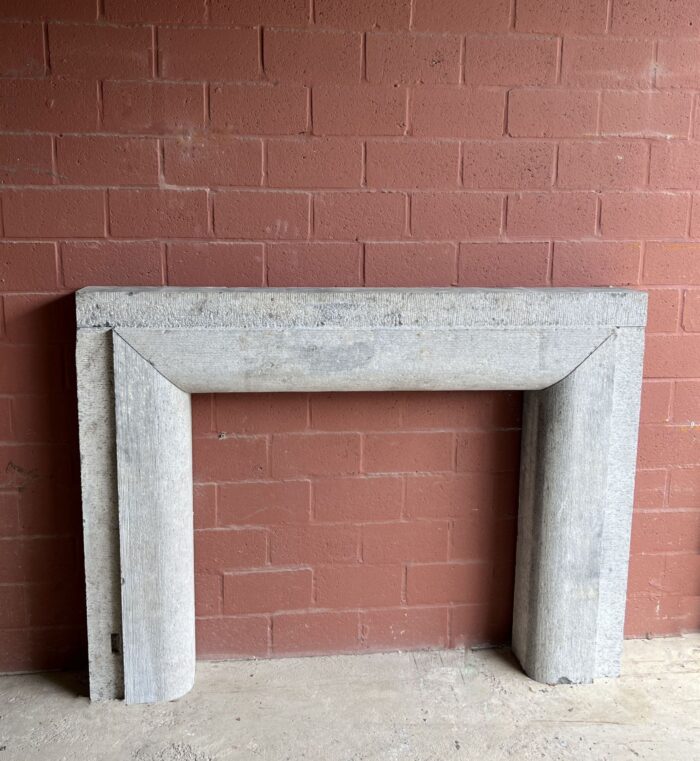 19th century primitive bolection bluestone fireplace - Image 6