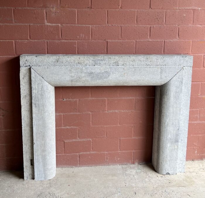 19th century primitive bolection bluestone fireplace - Image 5