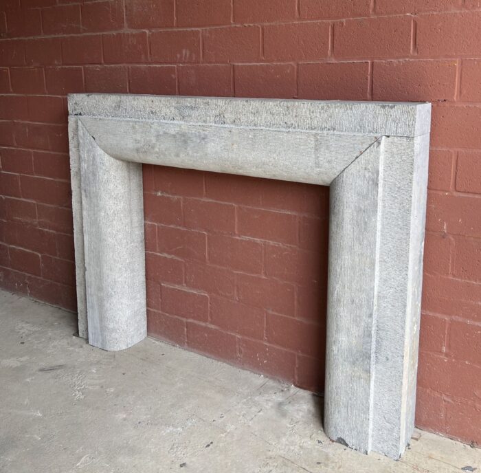 19th century primitive bolection bluestone fireplace - Image 2