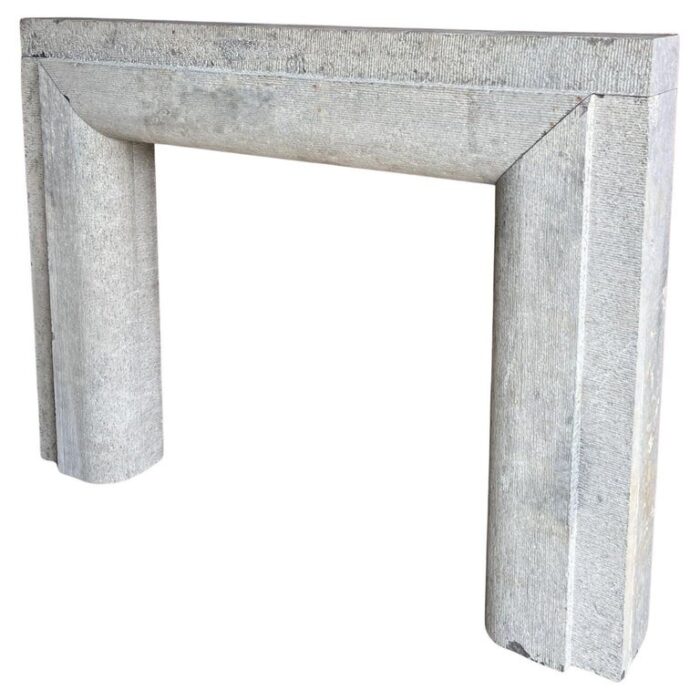 19th century primitive bolection bluestone fireplace