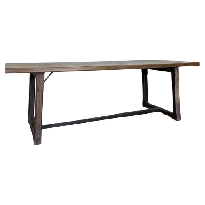 Italian 18th century 2 plank top Walnut Refectory Farm Table