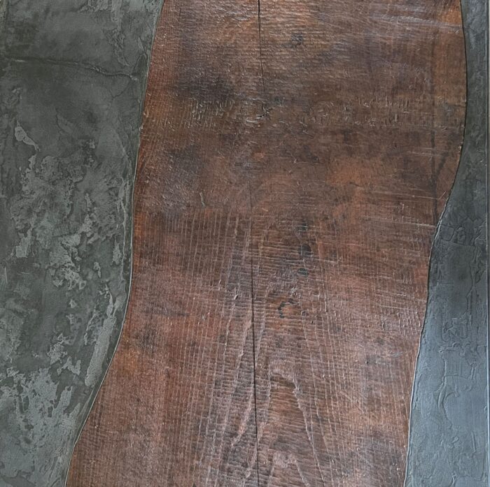 Luna Coffeetable with Reclaimed Chestnut and Marbleplaster - Image 6