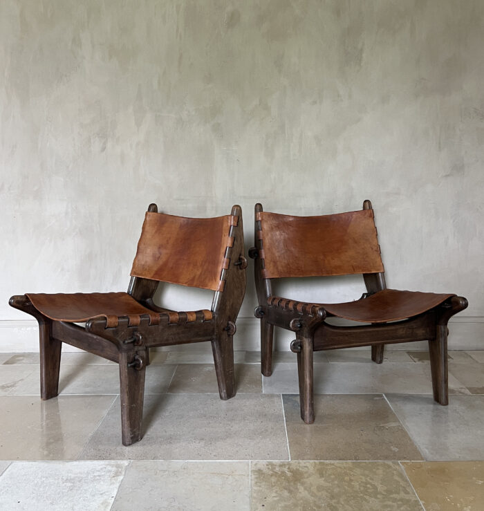 Pair of Angel Pazmino Lounge slipper Chairs - Image 3