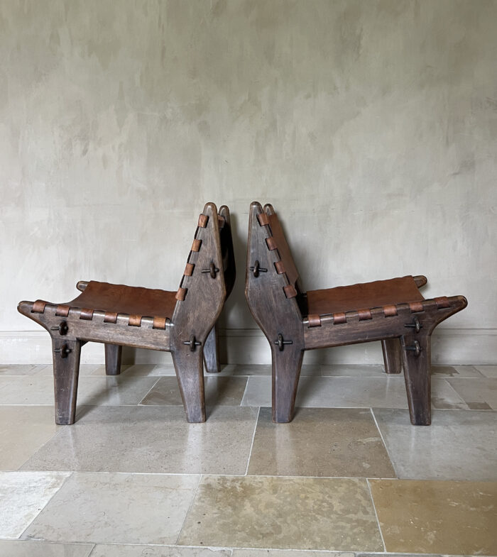 Pair of Angel Pazmino Lounge slipper Chairs - Image 4