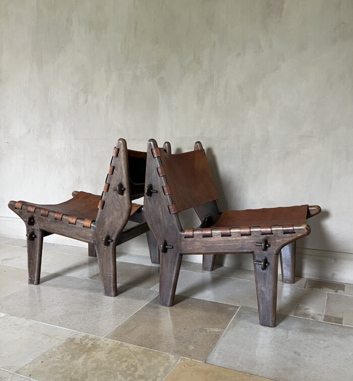 Pair of Angel Pazmino Lounge slipper Chairs - Image 5