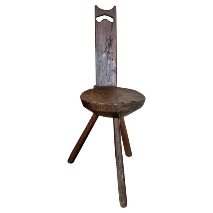 Brutalist Primitive 19th century milking stool
