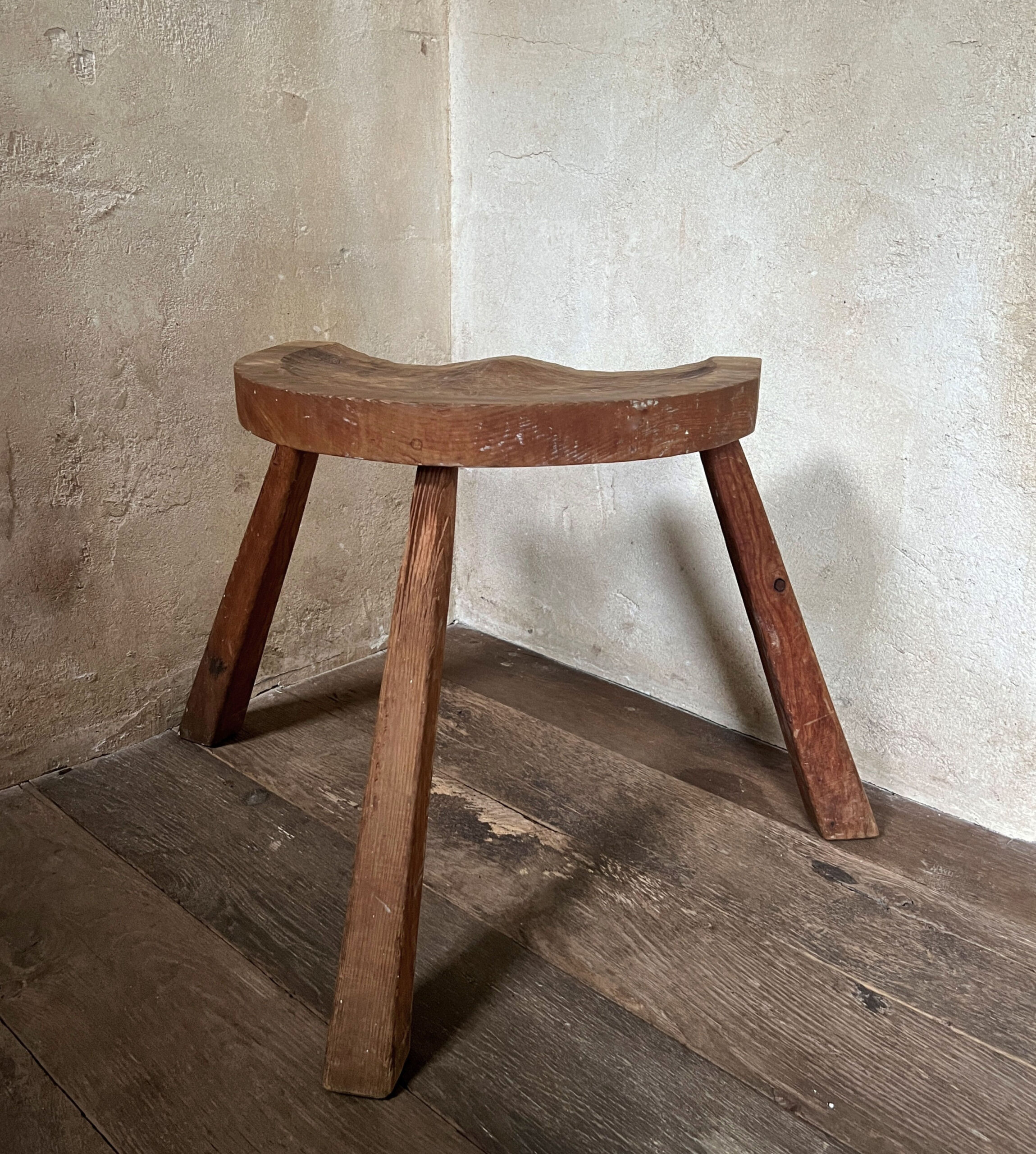 Midcentury primitive stool - Image 6